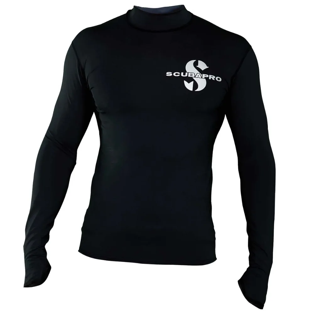 SWIM BLACK RASHGUARD UPF50 - MEN
