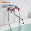 Accoona-Juego de grifos de bañera, cabezal de ducha, soporte Dual, ducha, bañera, A7182 ► Foto 2/6