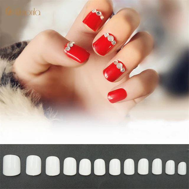 Online 500pcs Pack French False Nail Art Tips Oval Head 500pcs Pack French False Nail Art Tips Oval Head Nature Transpa Acrylic Uv Gel Nails Children Diy Manicure Tools