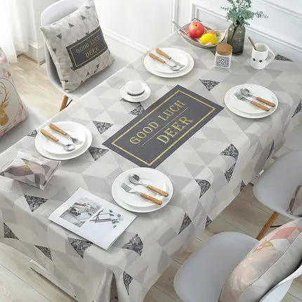 New Deer head table cover European style waterproof Restaurant decoration home table cloth ectangular table cloth tablecloths