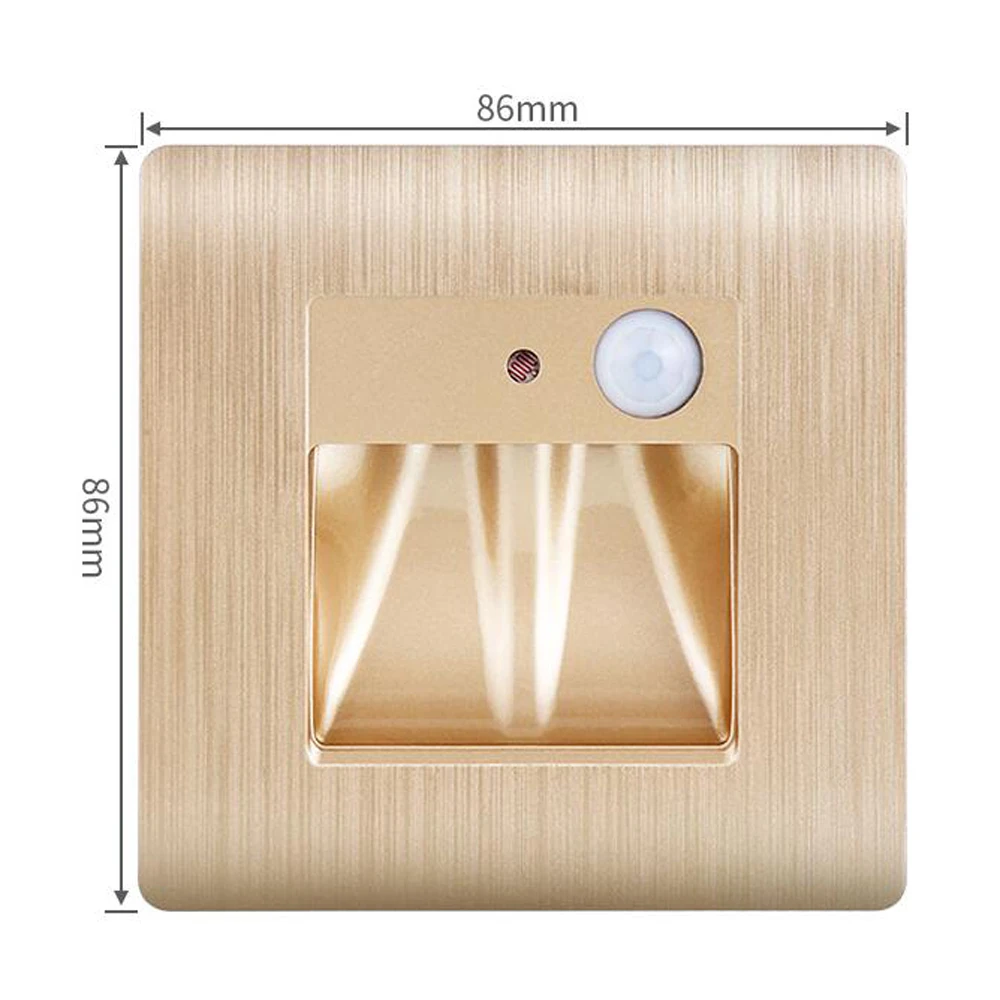  New Night Light Recessed Wall Lamps Auto on off PIR Motion Sensor Emergency Lighting For Corridor S - 33019658098