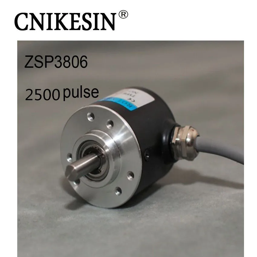 

CNIKESIN Incremental Photoelectric Rotary Encoder ZSP3806 2500 Pulse 2500 Wire ABZ Three-phase 5-24V