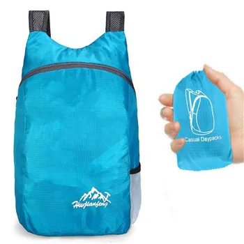 

Sports Bag Foldable Backpack Hwjianfeng Polyester Running Bag Ultra-light Outdoor Climbing Hiking Backpack