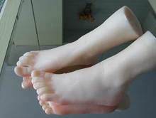 Free Shipping!15cm 32# female(little girl) Silicone Fake Foot,Inner-Bone Inside,Toe Move Freely,Feet Model,Shoe Model