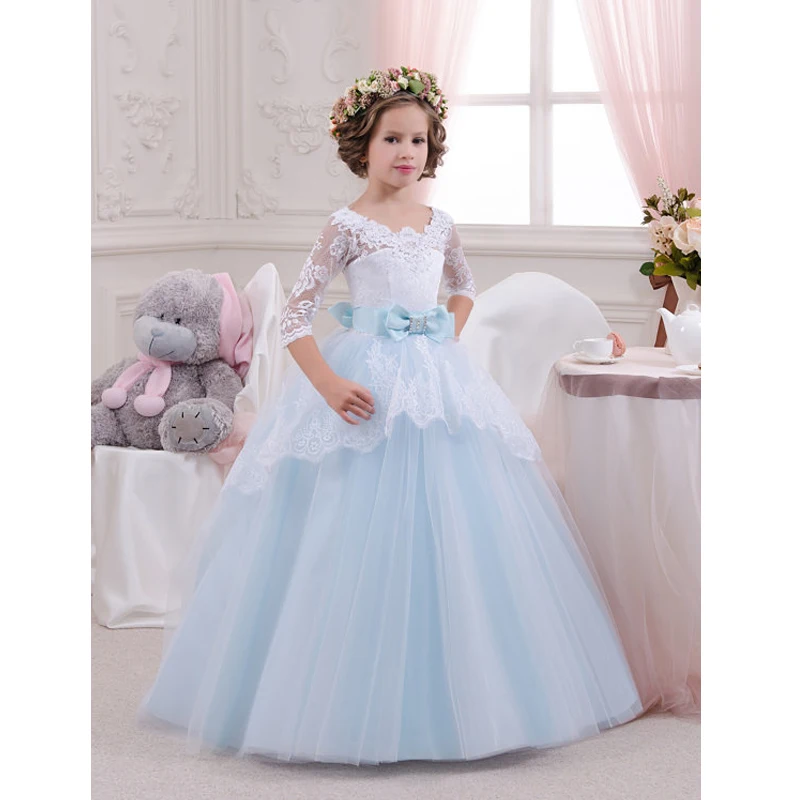 Elegant Sweet Princess Slim Lace Embroidery Appliques Kids Dress For Girl 2017 Summer Wedding Girls Dress Prom Party Dresses P37 Elegant Sweet Princess Slim Lace Embroidery Appliques Kids Dress For Girl 2017 Summer Wedding Girls Dress Prom Party Dresses P37