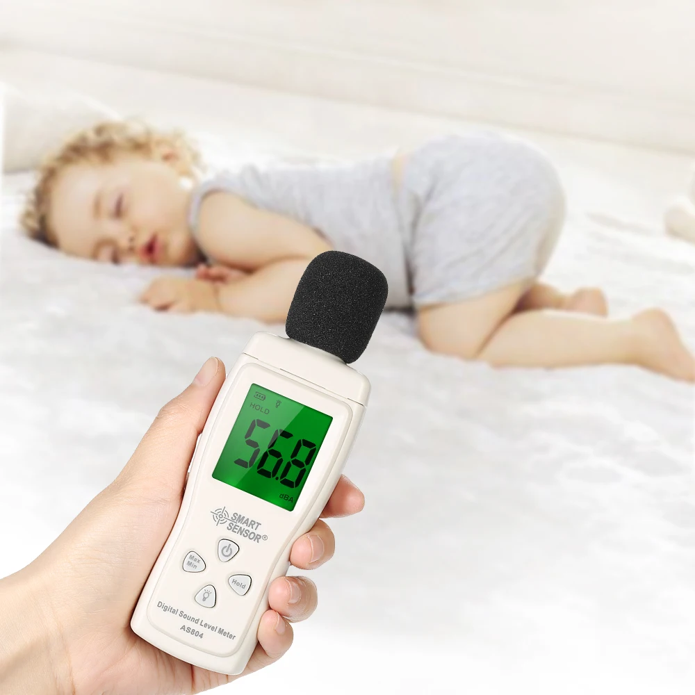 

Mini Sound Level Meter 30dB -130dBA Digital Decibel Meter Tester Decibel Monitoring Diagnostic-tool Noise Measuring Instrument
