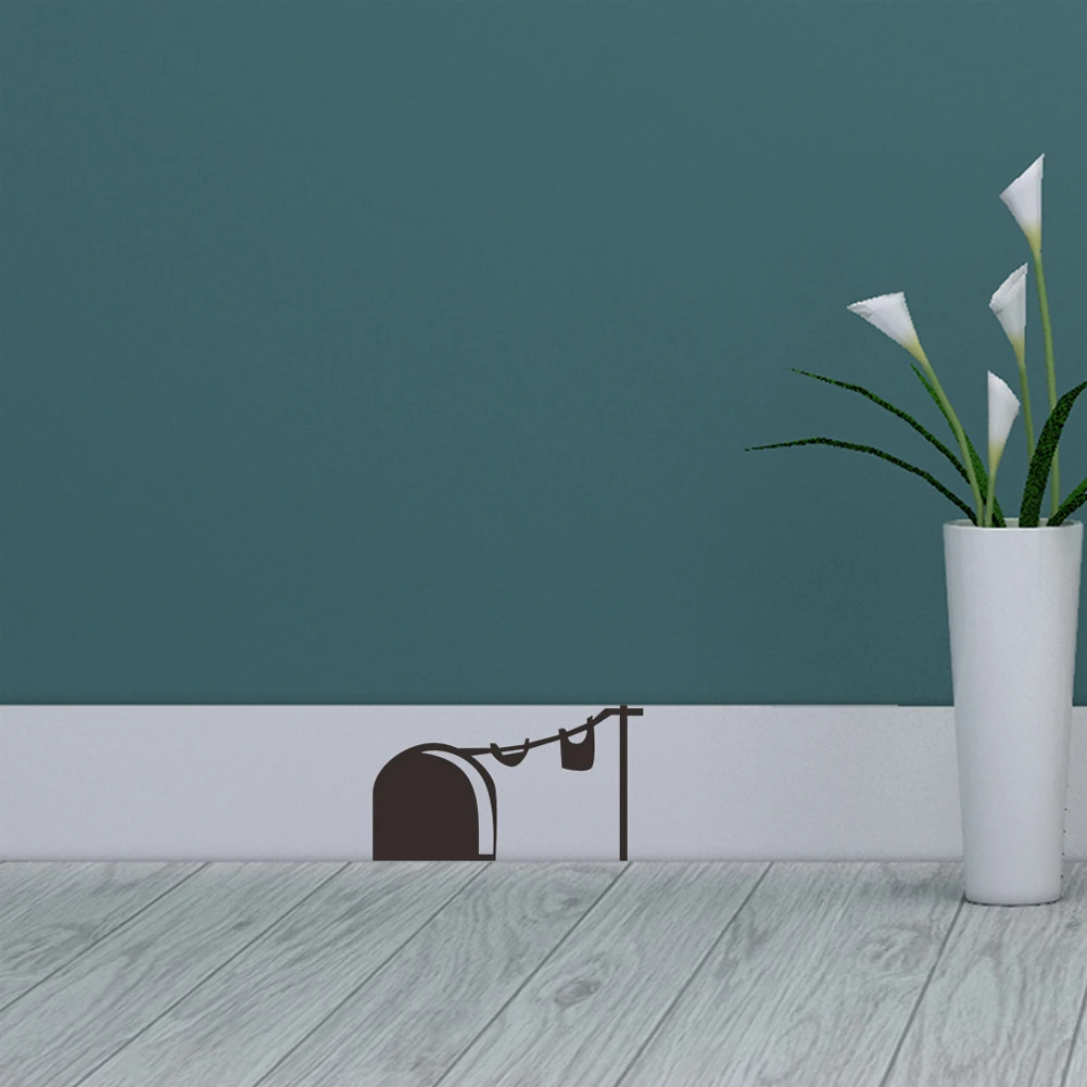 

DIY Mouse Hole PVC Wall Stickers Decal For Kids Room House Living Room Decoration Wall Sticker