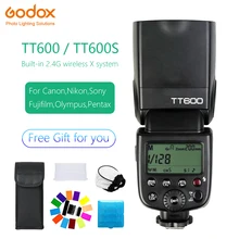 Universal Flash Speedlite Godox TT600 TT600S 2.4G Wireless Hot shoe flash GN60 For Canon Nikon Sony Pentax Olympus Fujifilm