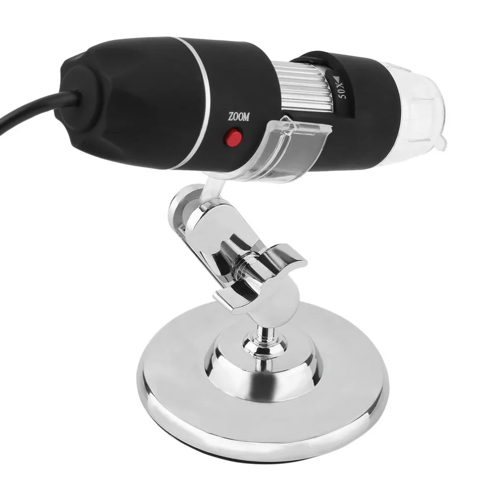 Черный практическая Электроника 5MP USB 8 светодиодный цифровой камера микроскоп Эндоскоп лупа 50X~ 500X увеличение мера