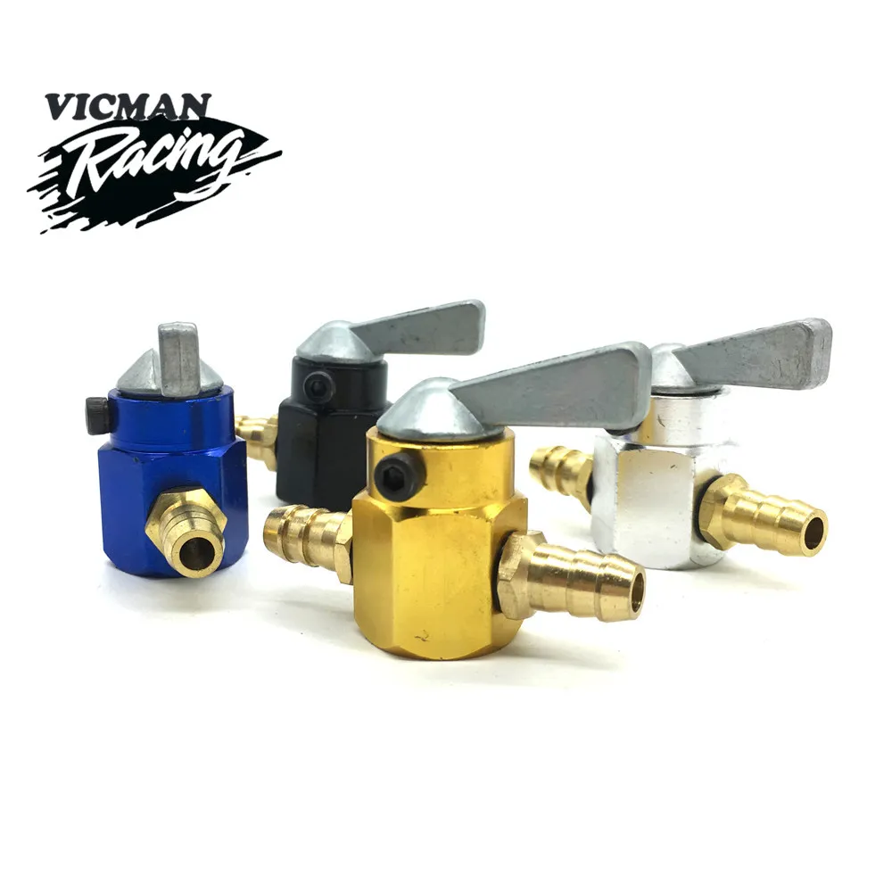 Ymiko Rubinetto Benzina Universale 6 Mm Per Moto – Valvola On/Off In Plastica, Sostituzione Rubinetto Carburante Per Tubo 1/4