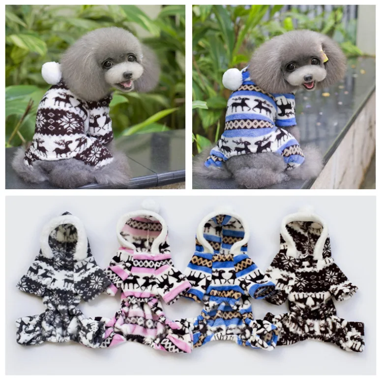Дизайнерская мягкая Зимняя Теплая Одежда для питомцев, собак, Одежда для питомцев, оленей, хлопковое пальто для щенков, зимняя куртка для маленьких девочек, свитер для собаки