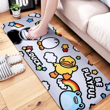 Модный тренд, кухонный коврик с рисунком утки, нескользящий коврик для воды, мягкий удобный коврик для гостиной, спальни