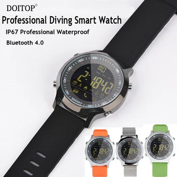DOITOP Professional Diving IP67 Waterproof Smart Watch Bluetooth Calling SMS Push Sports Passometer Calories Remote Smart Watch