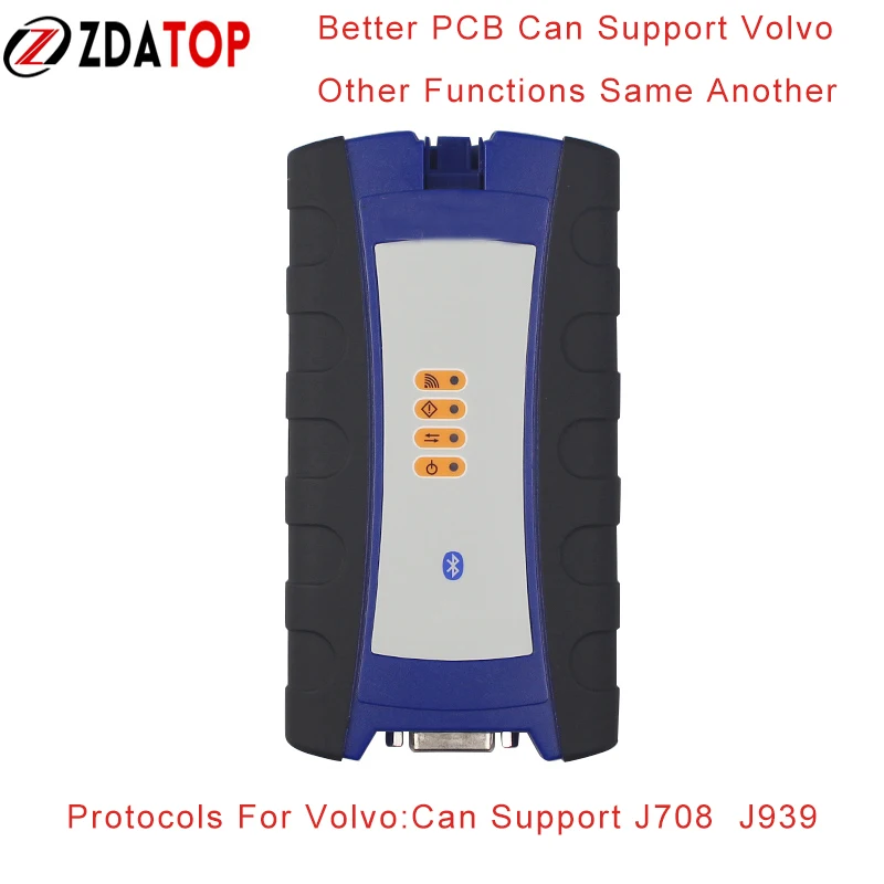 

Bluetooth Diesel Truck USB+Bluetooth Diagnostic Tool For Truck ForVolvotectool Protocol for J708 J939 Others Same Another One