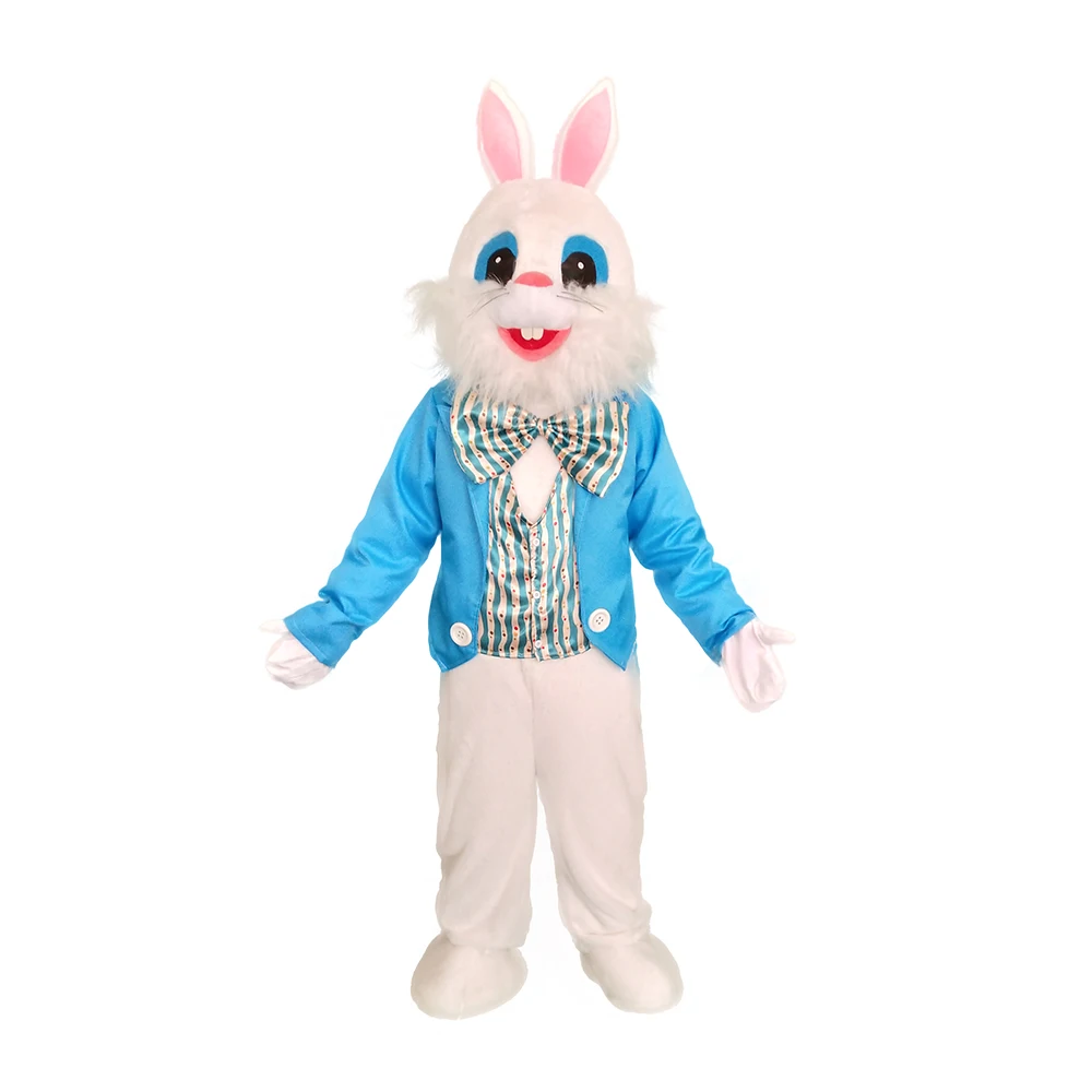 

Party Easter Bunny Mascot Costume Rabbit Cartoon Character Fancy Cosplay Dress
