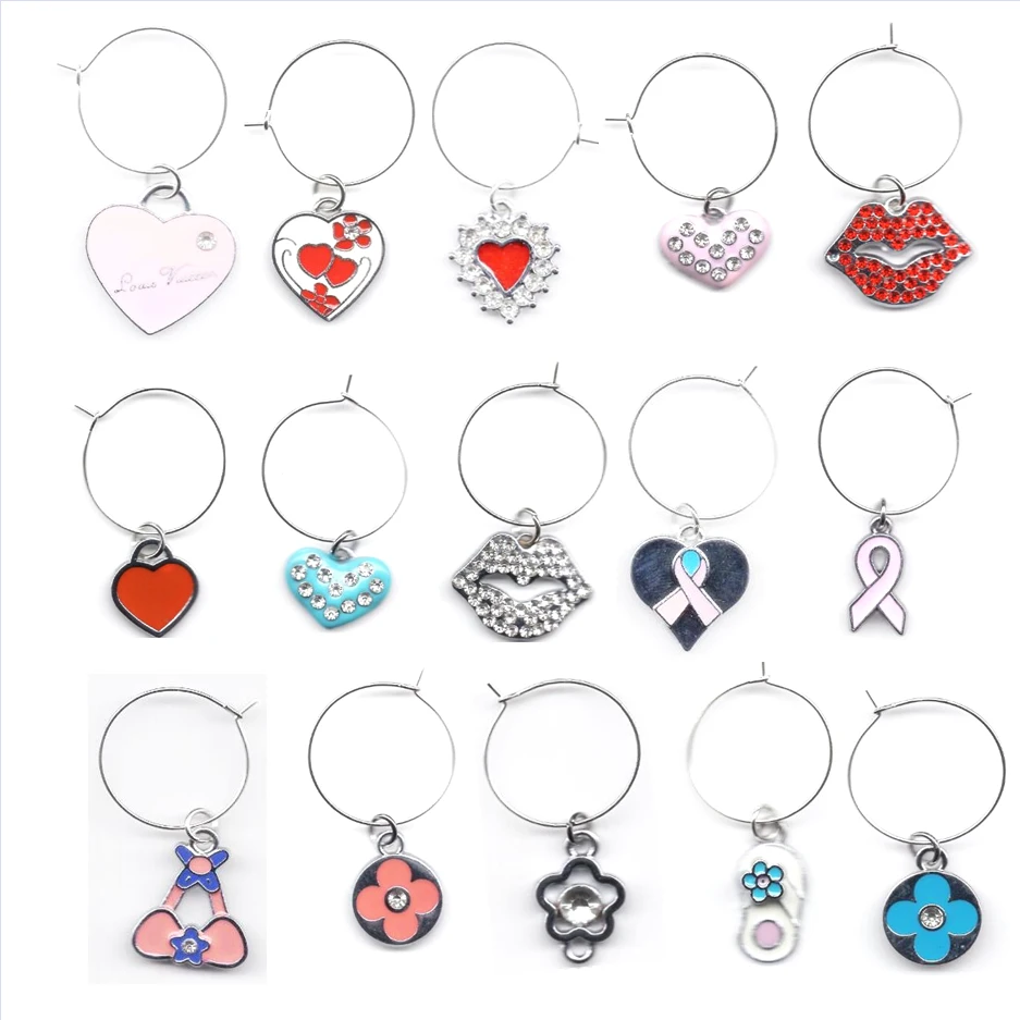 Различные варианты смешанные винные шармы подарки для вина стеклянный маркер