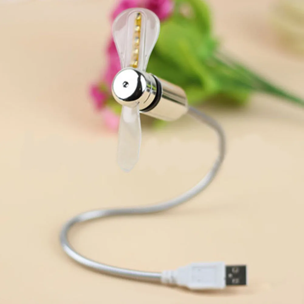 Мини Гибкий светодиодный светильник USB вентилятор настольный крутой гаджет USB гаджет