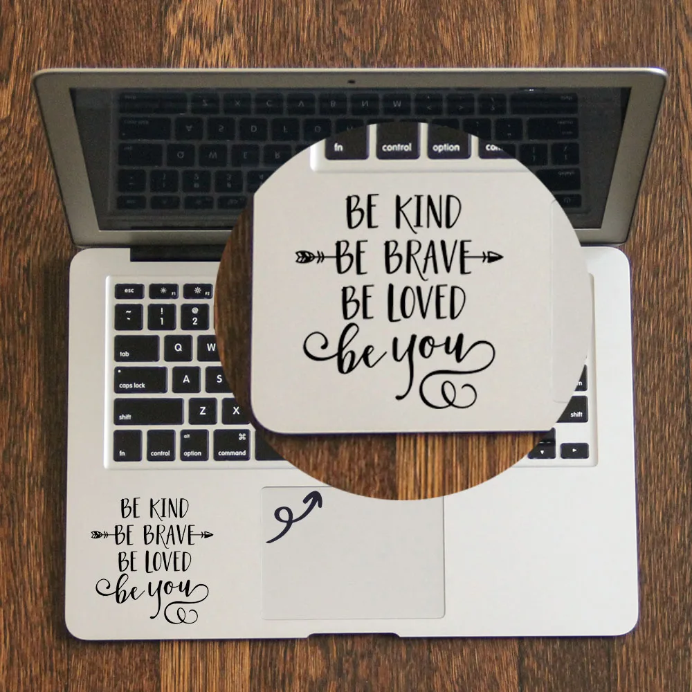 

4 "Be" Inspired Quote Laptop Trackpad Decal Sticker for Macbook Pro Air Retina 11 12 13 14 15 inch Vinyl Mac Book Touchpad Skin