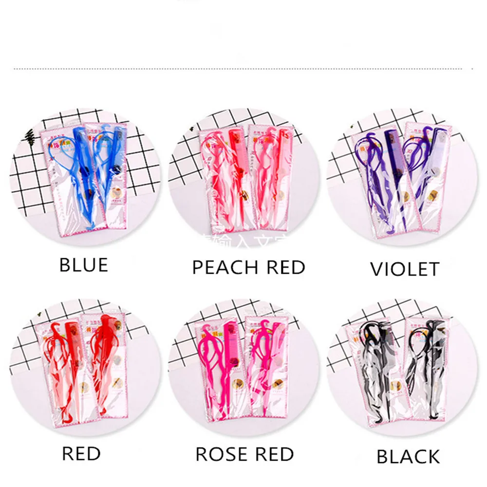 

Popular 4 pcs Ponytail Creator Plastic Loop Styling Tools Black Topsy Pony topsy Tail Clip Hair Braid Maker Styling Tool Fashion