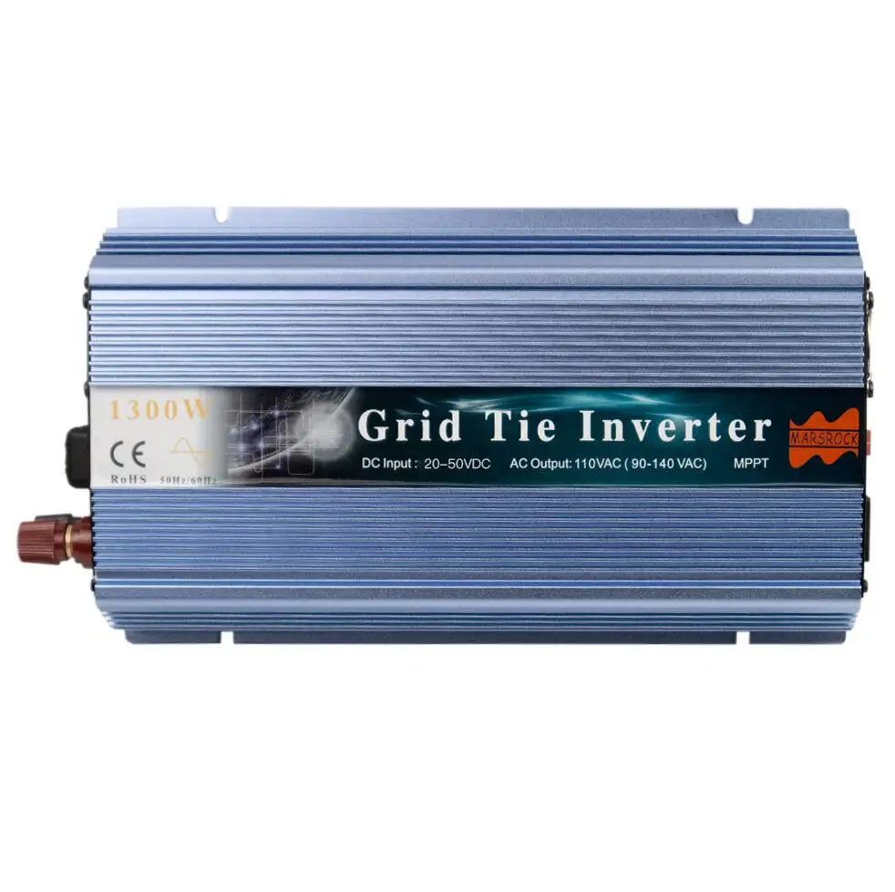 1300W Grid Tie Solar Inverter, Input 18V, 30V,36VDC, Max 1500W solar or wind power, MPPT function, high quality, free shipping - Цвет: Pure Blue