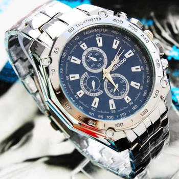 2019 Fashion Silver Stainless Steel Mens Watches Top Brand Luxury Watch Men Sport Clock Man Casual Wristwatch Relogio Masculino agelocer luxury brand gold steel men s automatic wristwatch fashion dress business sport watch men clock relogio masculino 2018