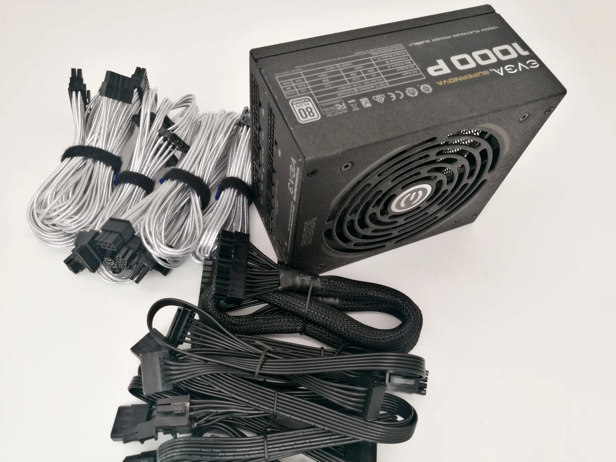 Best Price Platinum certification 1000w full module power supply P1000w wide mute desktop power supply Support dual CPU multi-graphics card