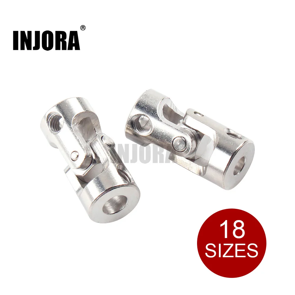 

INJORA 1Pcs 18 Sizes Available Metal Shaft Cardan Joint Universal Joint Gimbal Couplings for RC Car or Boat