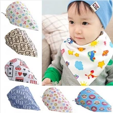 Mix, Мода для малыша, ребенка, новорожденного бандана-нагрудник Треугольники, мальчик, девушки, хлопок, повязка на голову