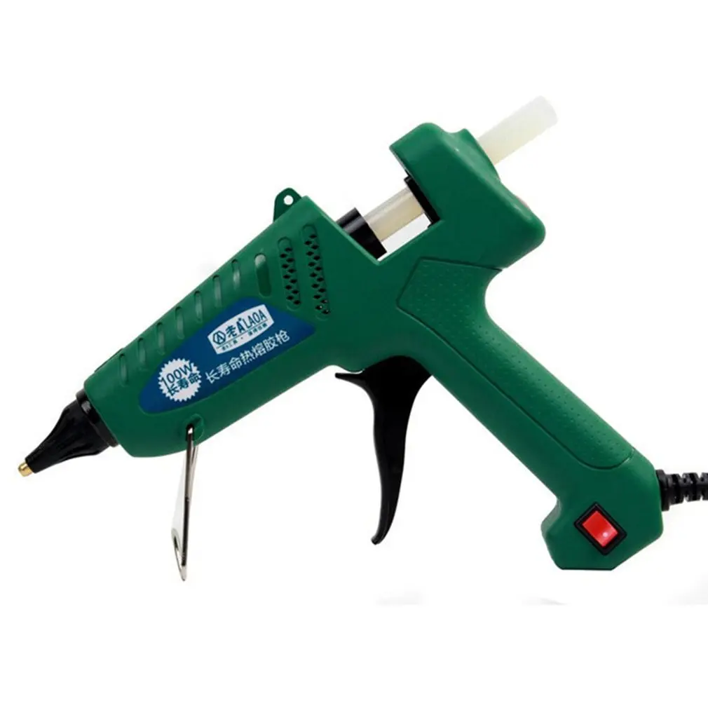 

LA813100 100W Hot Melt Glue Gun For Metal/Wood Working Glue Stick Industrial Guns Thermo Electric Heat Temperature Tool