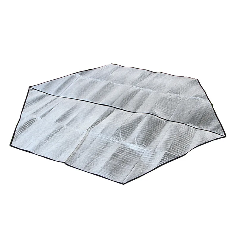Waterproof Aluminum Foil Camping Mat Foldable Folding Sleeping Picnic Mattress Backing Outdoor