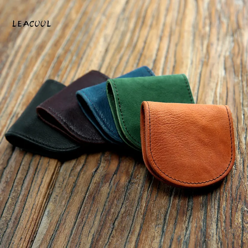 LEACOOL, кошелек для монет из спиловой кожи, женский, мужской, маленький, мини, короткий, кошелек, сумки для мелочи, маленький ключ, кредитный держатель для карт, бизнес