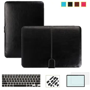 

RYGOU Business Smart Holster PU leather Case Cover for Apple Macbook Air Pro Retina 11 12 13 15 inch Full Protective Shell