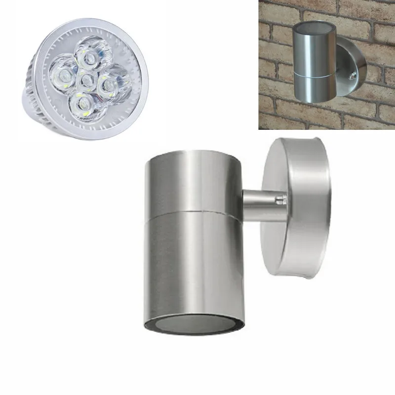 YRANK Stainless Steel Up Down LED Wall Light GU10 IP55 Single UP Down ...