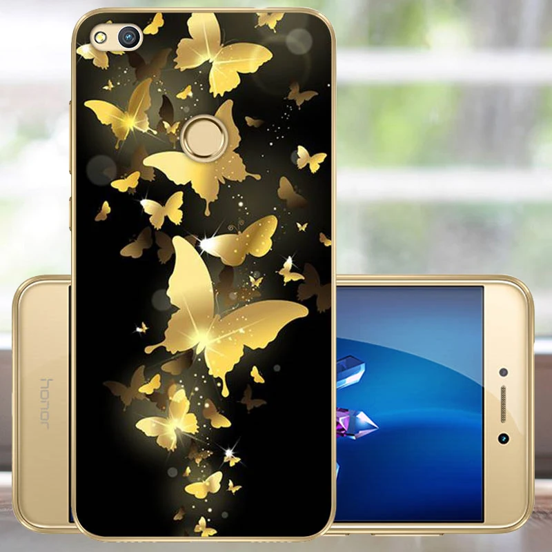 5,2 ''Fundas Huawei P8 P9 Lite 2017 cubierta de la caja de silicona suave Huawei Honor 8 Lite caso TPU de protección p9 lite GR3 2017
