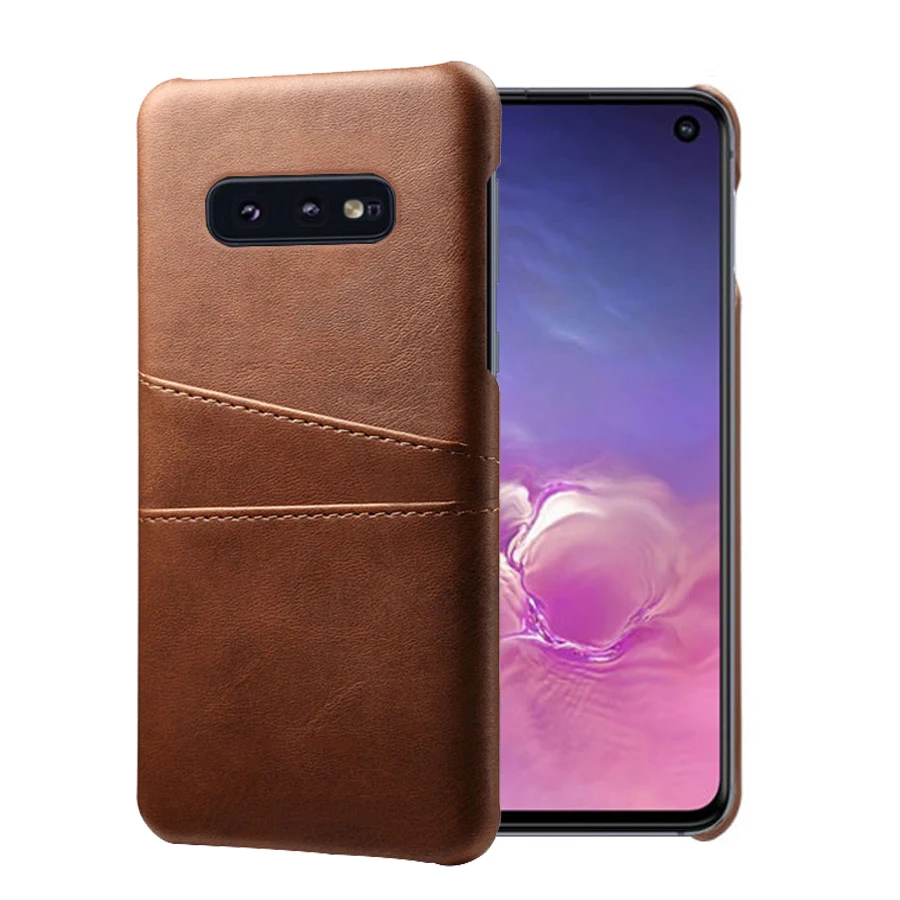 Luxury Leather Card Holder Phone Cases For Samsung Galaxy S8 S9 S10 Plus 5G Lite S8Plus S9Plus S10Plus S10lite Phone Cover