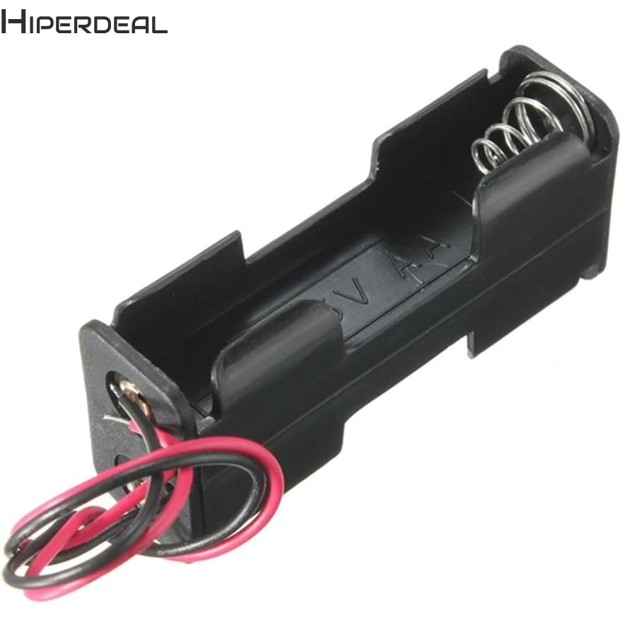 HIPERDEAL 2-Slot 2 X AA Battery Back To Holder Case Box With Leads # Poverbank Power Bank Sep20 |