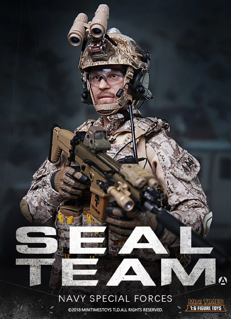 Mini Times Toys 1/6 M012 US Navy Seal Combat Team Коллекция фигурка для фанатов хобби и праздничный