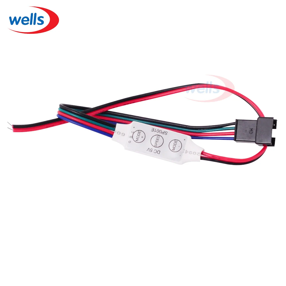 Mini ws2801 controller 3key Led strip controller with 4pin connector ...