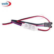 Mini ws2801 controller 3key Led strip controller with 4pin connector for WS2801 RGB DC5v