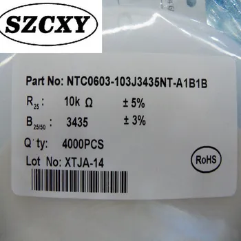 

New original NTC thermistors 0603 100K 5% NTC0603-104J4000NT