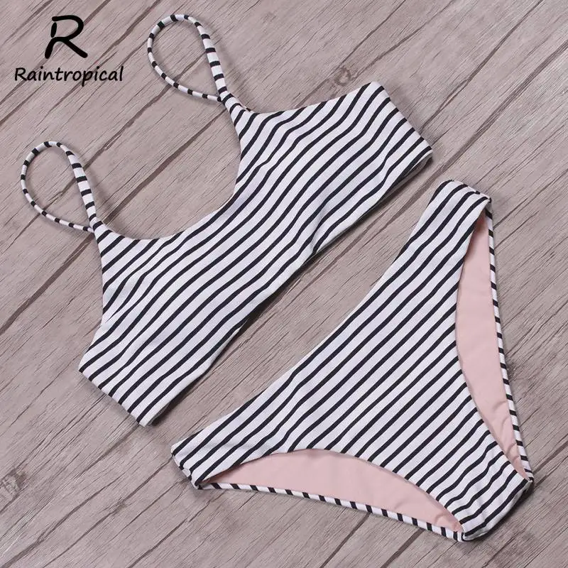 

Raintropical New Sexy Brazilian Bikinis 2019 Swimsuit Vintage Swimwear Push Up Bikini Set Female Beach Bathing Suit For Girls