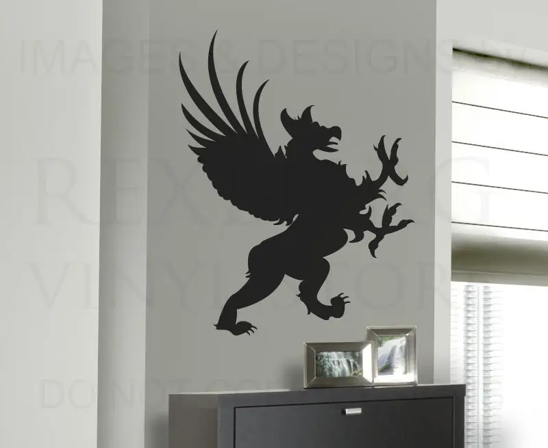 Griffin Large Design Gothic Wall Decal Vinyl Sticker Art Decor