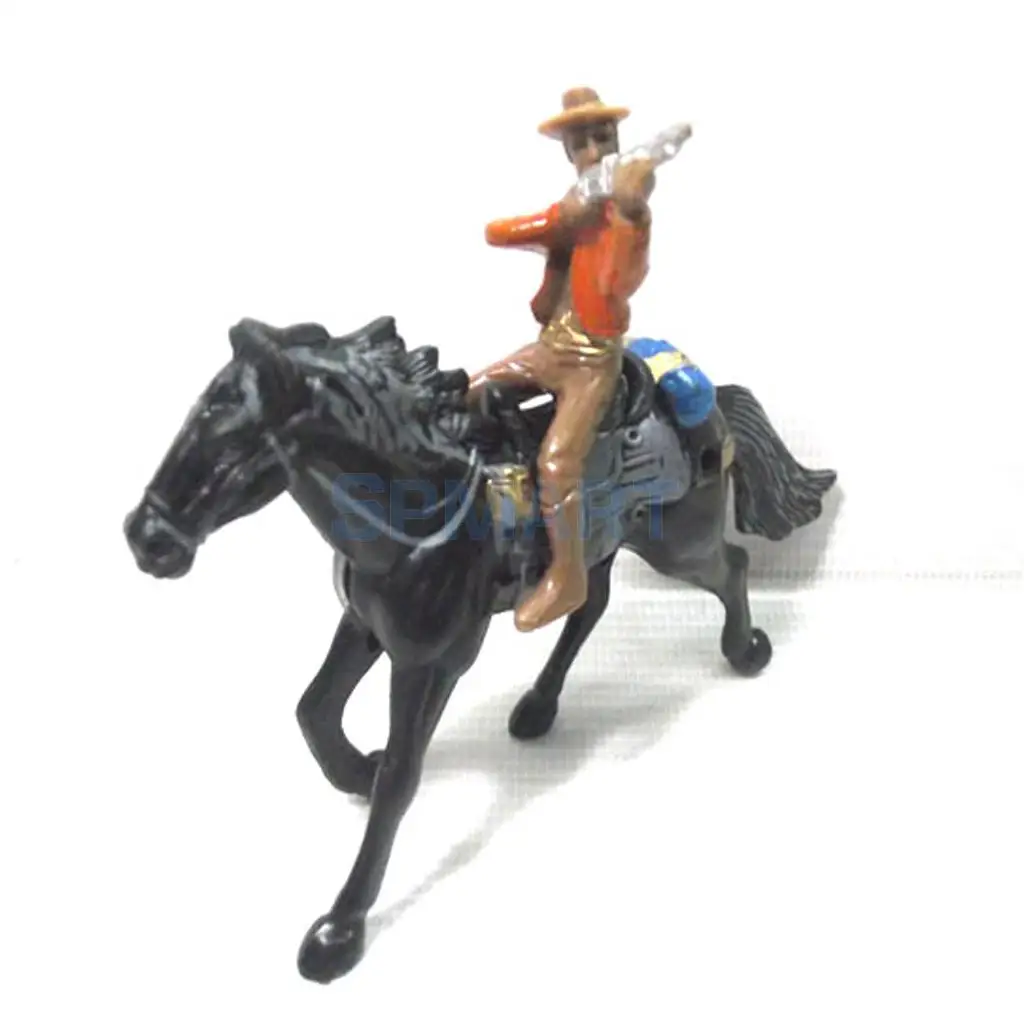 Buy Painted Figures Horses Western Cowboy for Model