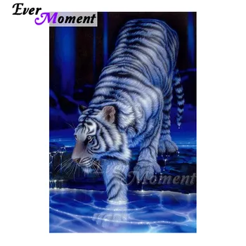 

Ever Moment Diamond Painting Tiger Water Full Square Drill Mosaic Picture Of Rhinestone Diamond Embroidery Cross Stitch 3F1674