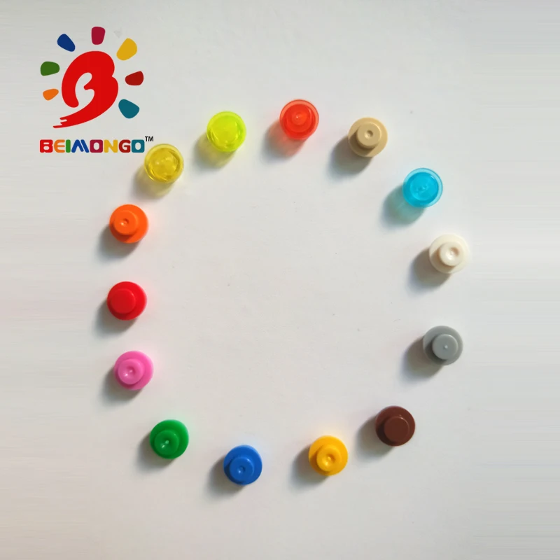 

Free Shipping!BEIMONGO Blocks Plate 1x1 Round Building Blocks 200PCS Edu&Intelligent DIY Kids' Toys can be compitabled