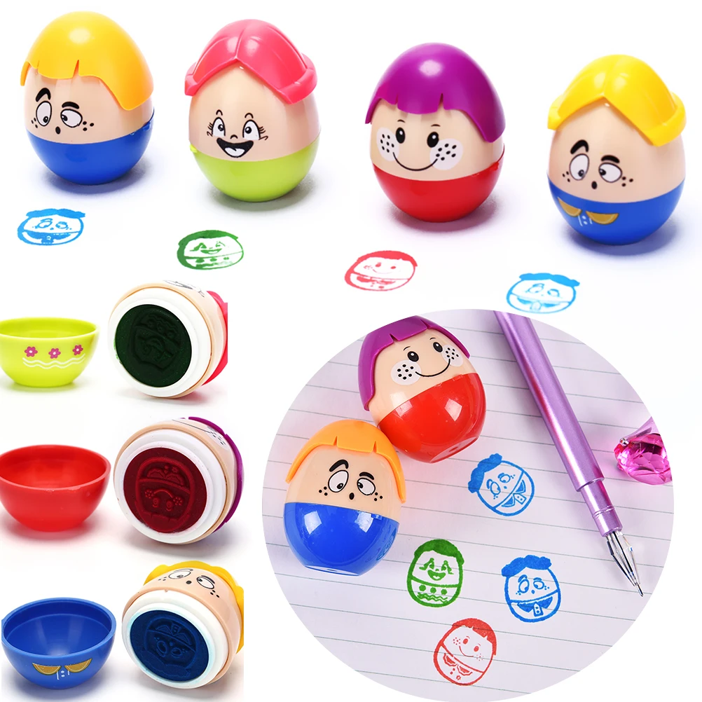 

1PCS Top Quality Lovely Clown Stamp Kids Students Toy Gift Stamp DIY Handmade Scrapbook Photo Album Teacher Seal