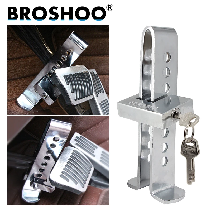 BROSHOO Auto Accessories 2017 Hot Sale Car Brake Clutch Pedal Lock