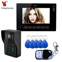 Yobang Security Wired 9inch Security Camera Video Intercom Door Phone Access Control Systems LCD monitor Speakerphone intercom