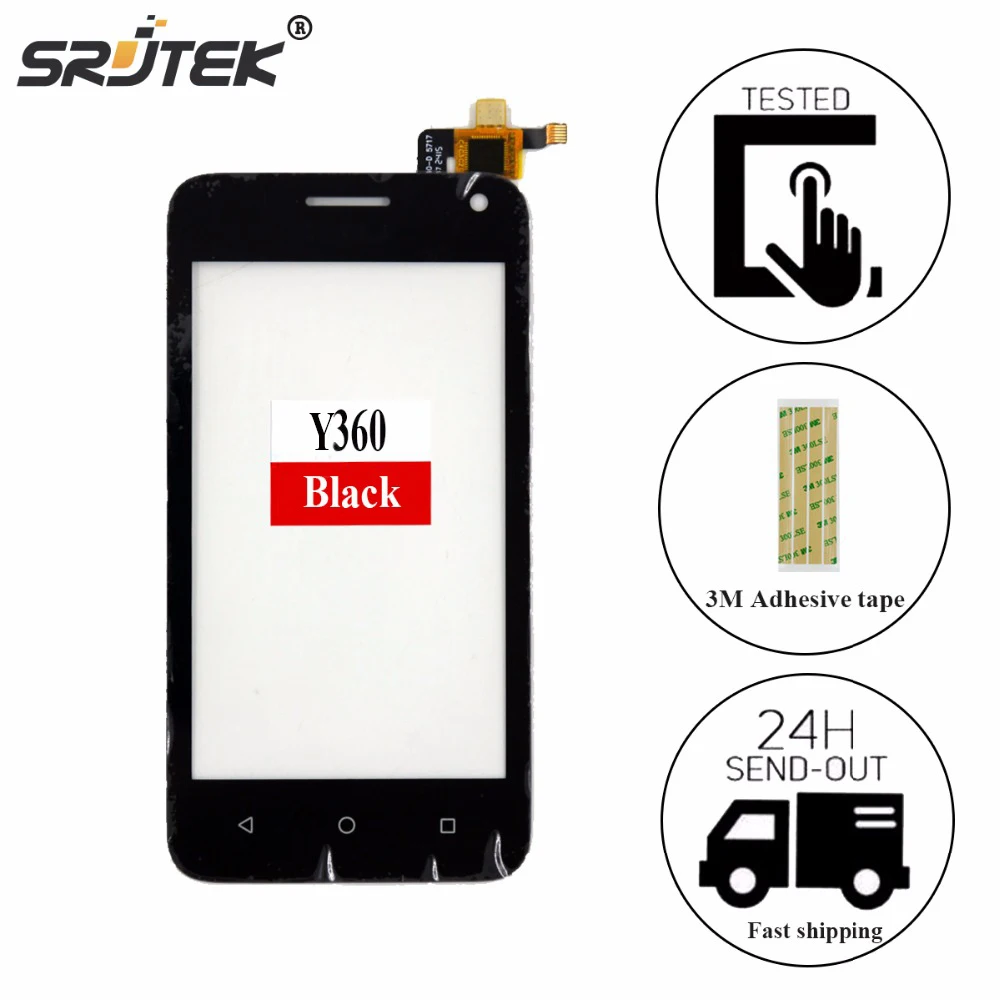 

srjtek screen For Huawei Ascend y360 Touch Screen Digitizer Sensor Front Glass Lens panel
