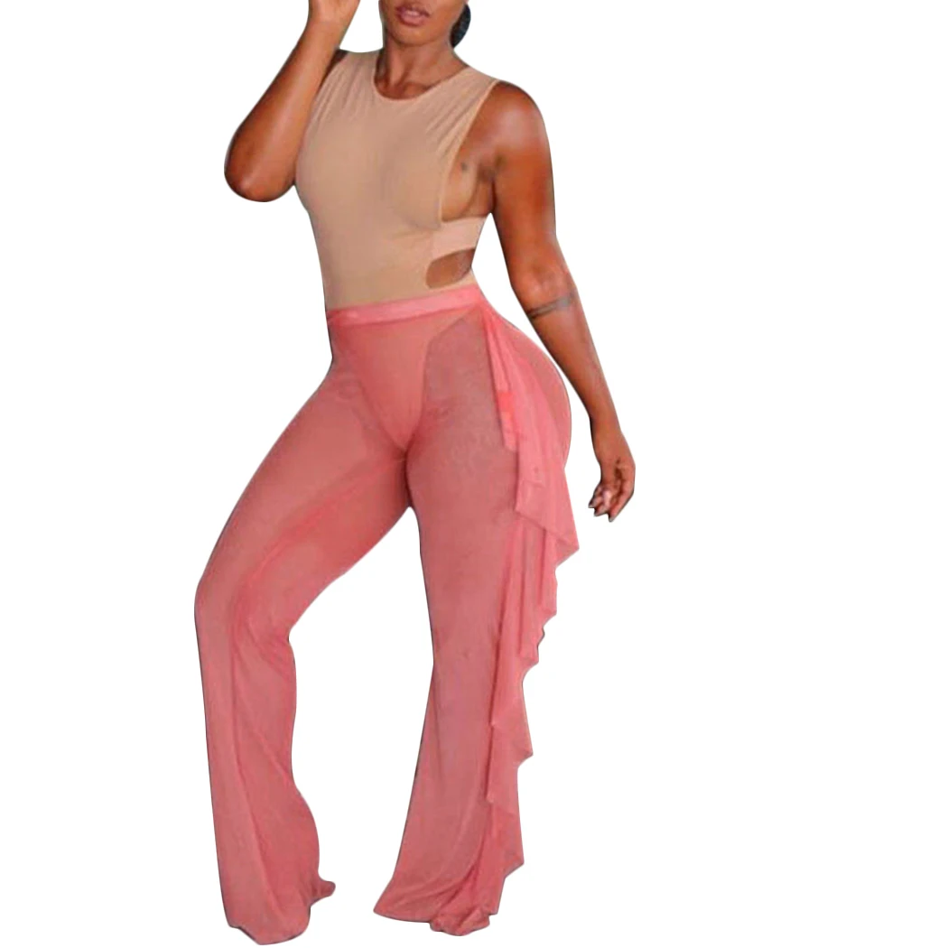 plus size mesh beach pants